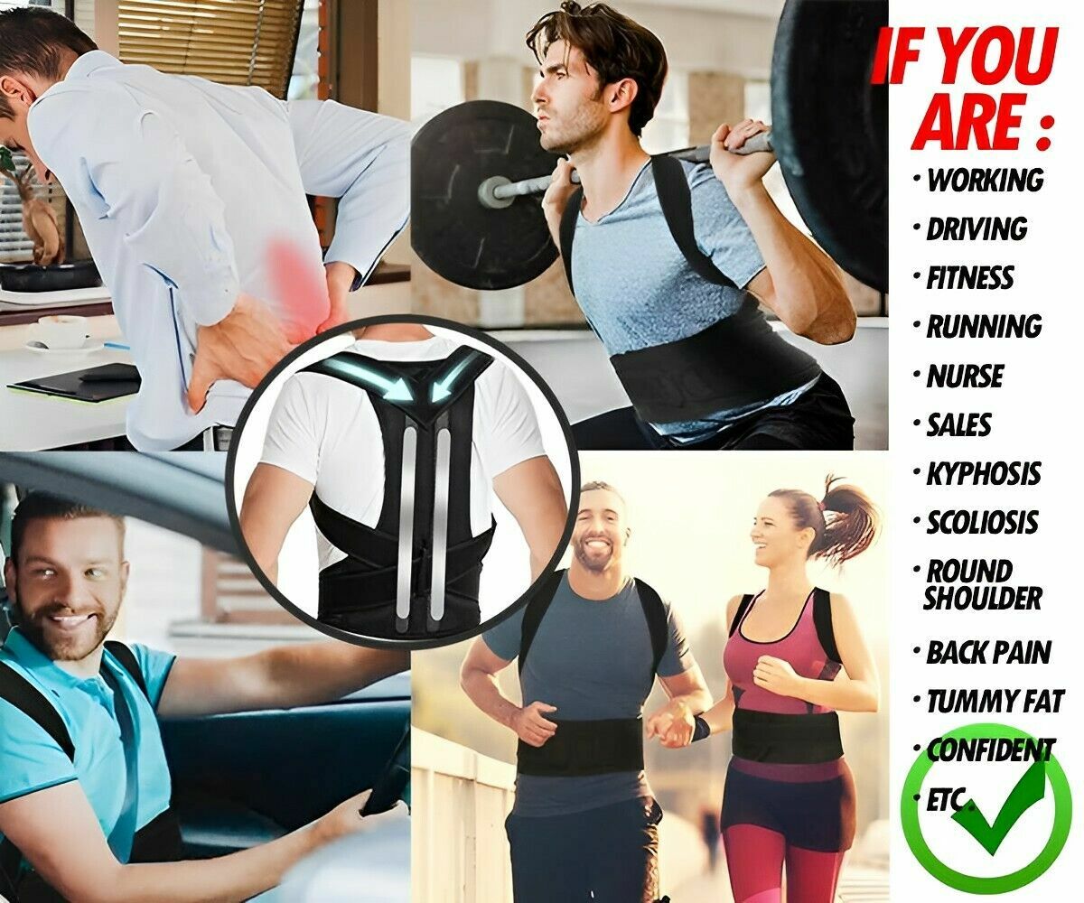Back Pain Recover Posture Corrector for Men and Women Lumbar Support Back Brace