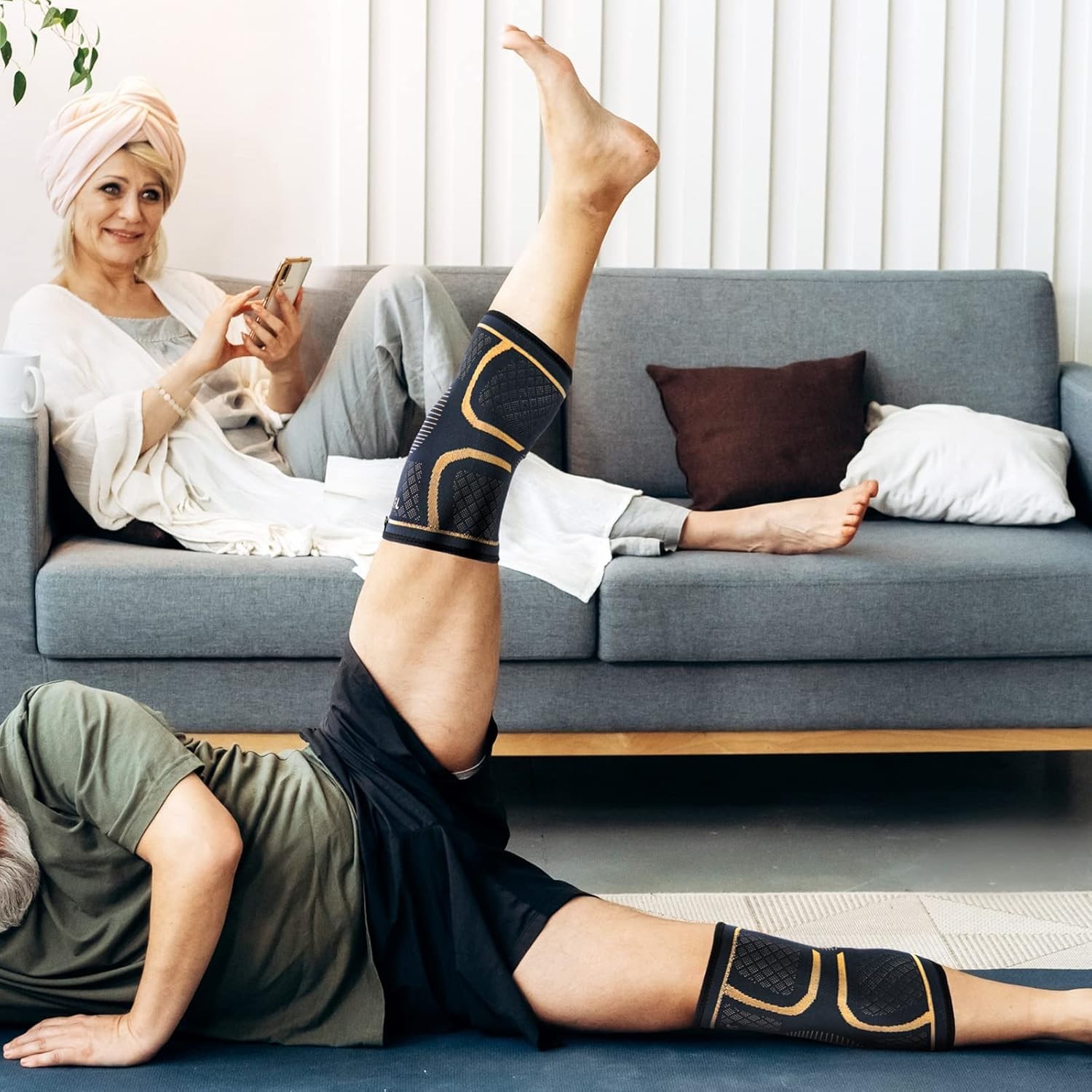 Medium Copper Knee Braces 2-Pack – Superior Compression for Active Lifestyles