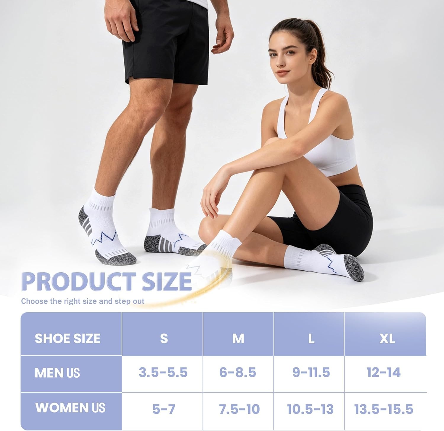 Ankle Compression Socks for Men Women-Cushioned Arch Support,Anti Blister,Pla…
