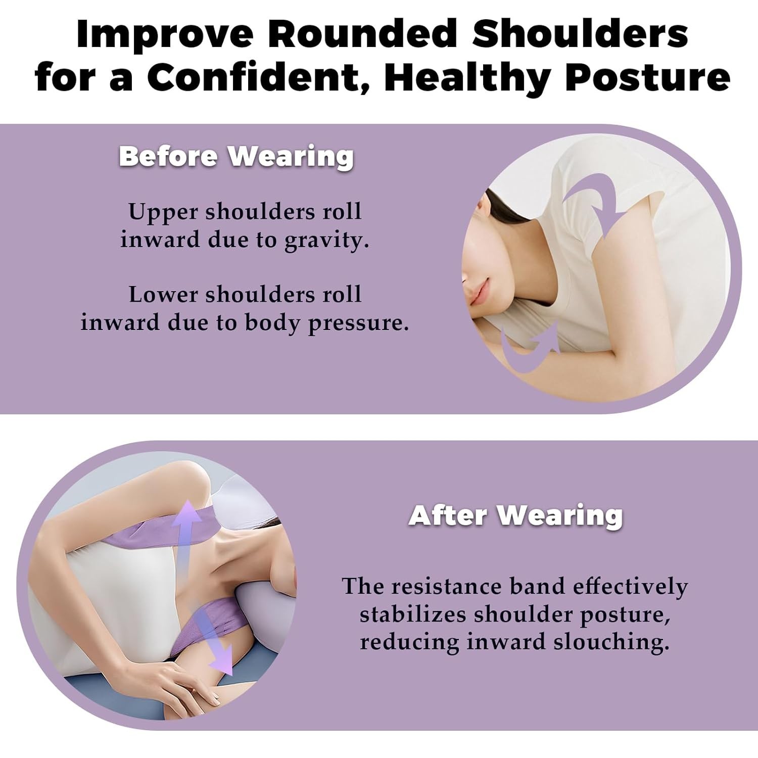 2PCS Posture Corrector Set,Nighttime Posture Brace Sleeping and Adjustable Ba…