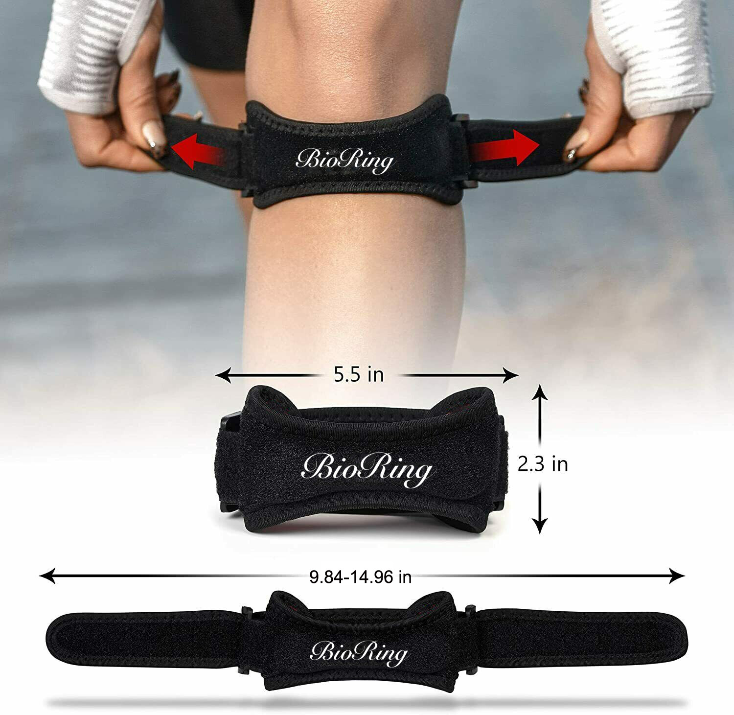 Knee Braces Patella Support Strap For Sports Hiking Joint Pain Arthritis Relief