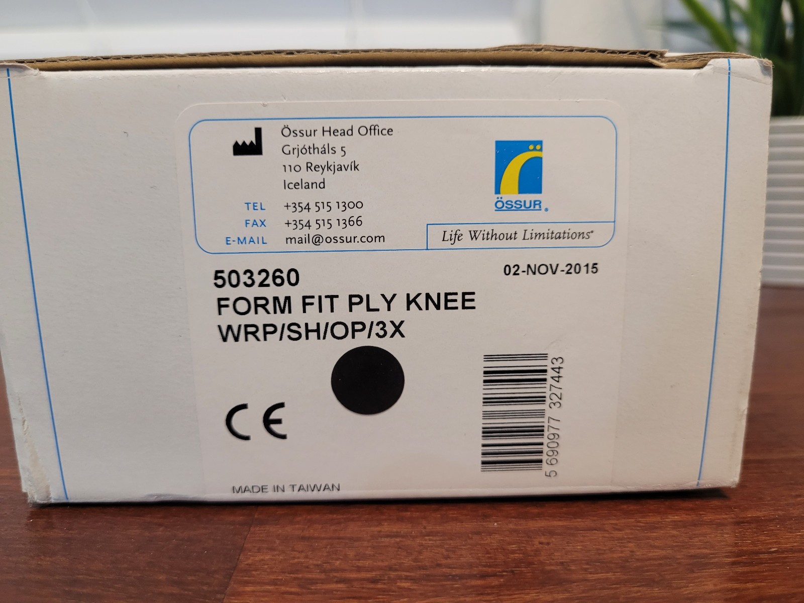 Ossur 503260 Form Fit Ply Knee WRP/SH/OP/3X – Size XXXL