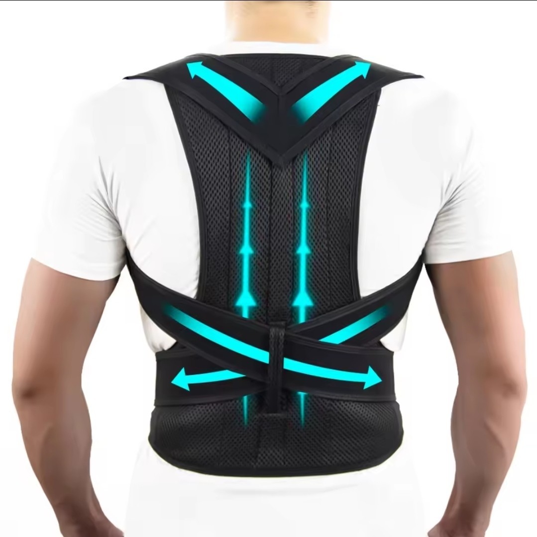 Back Brace Posture Corrector Adjustable Full Back Support Shoulder Straightener