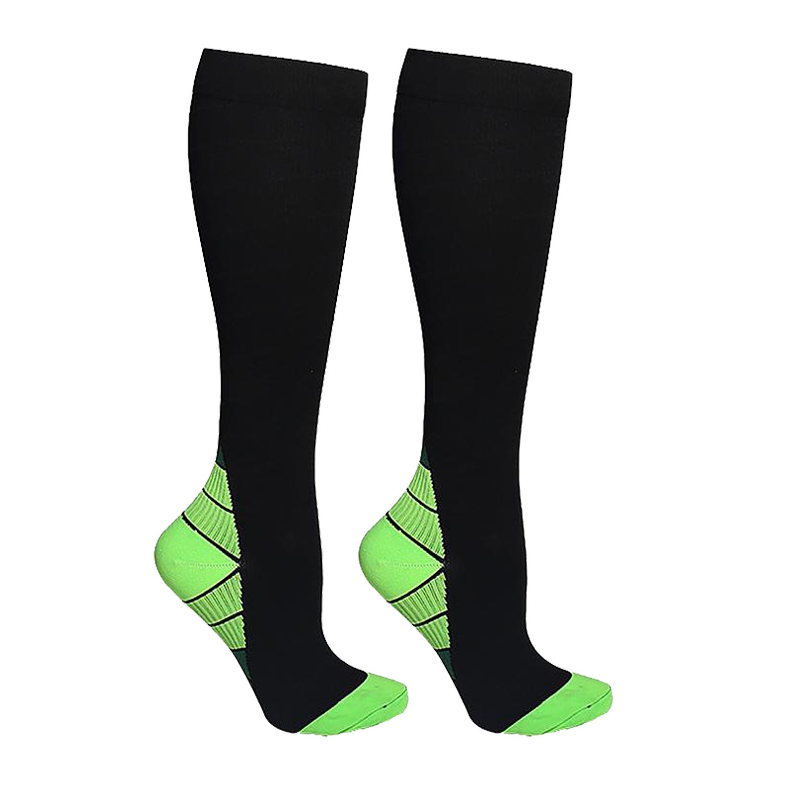 15 Pairs Knee-High Compression Socks Random Color 20-30mmHg Mens Womens S/M-XXL