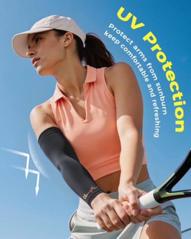 Copper-Infused Compression Arm Sleeve for Men & Women [Stronger Support & Perfec