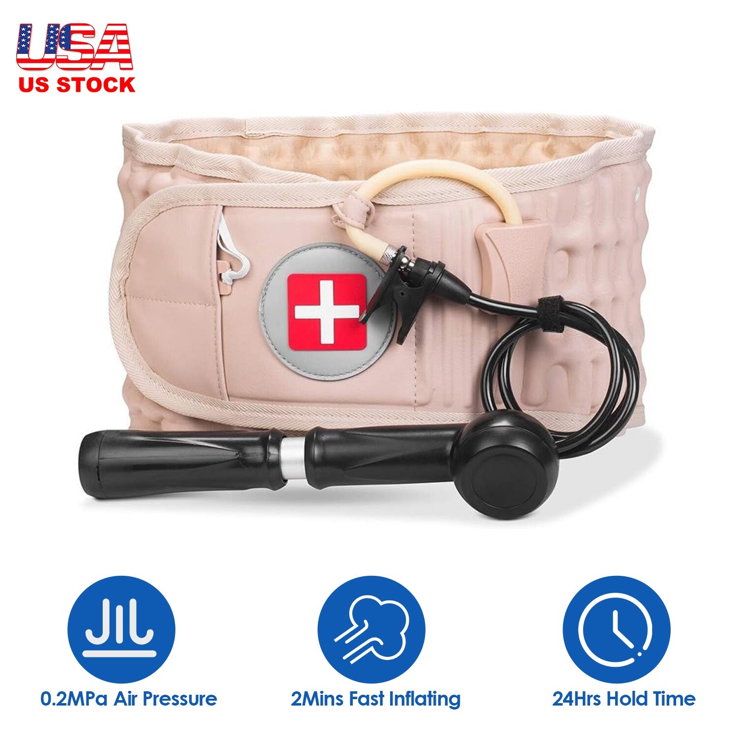 Decompression Belt Back Lumbar Traction Device Support Relief Pain Waist Brace