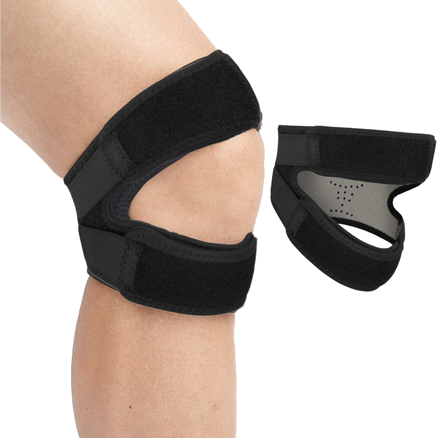 Compression Knee Brace Patella Support Meniscus Sport Joint Pain Arthritis Wraps