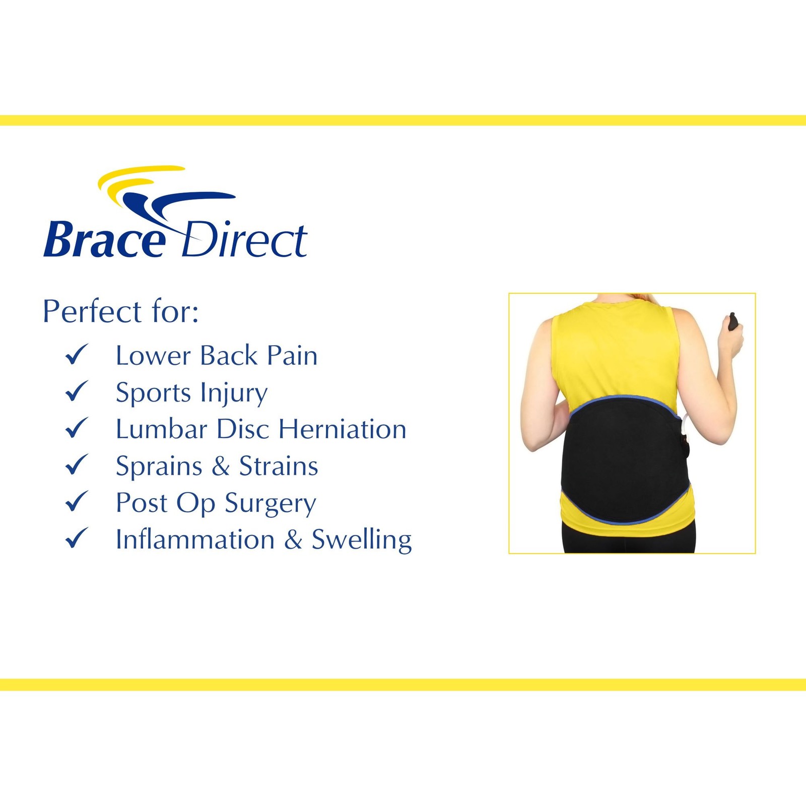 Cold Compression Back Wrap and Ice Pack- Back Pain Relief