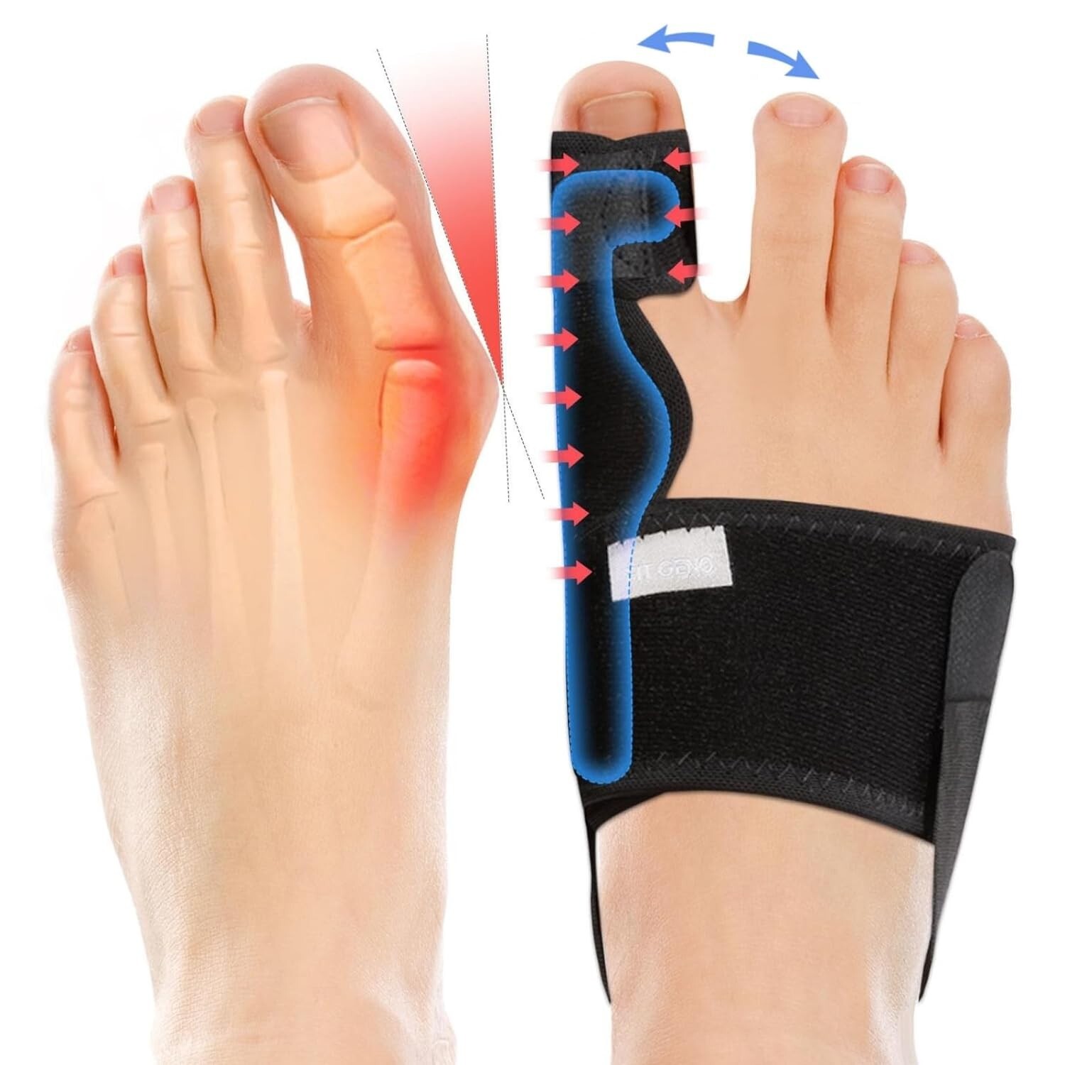 Bunion Corrector Women & Men Big Toe: Foot Straightener Splint Brace Pain Relief