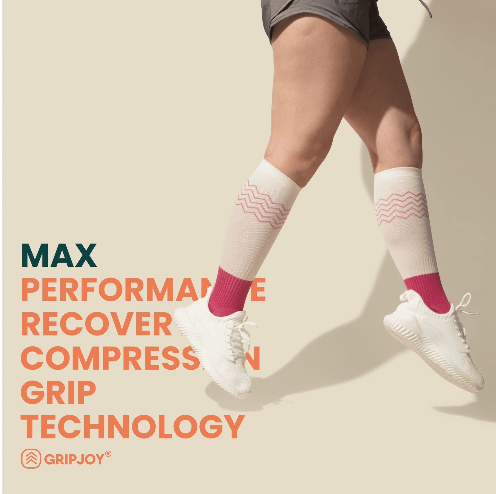 Compression Sock With Grip 15-20mmHg Support Stability Nurse Travel