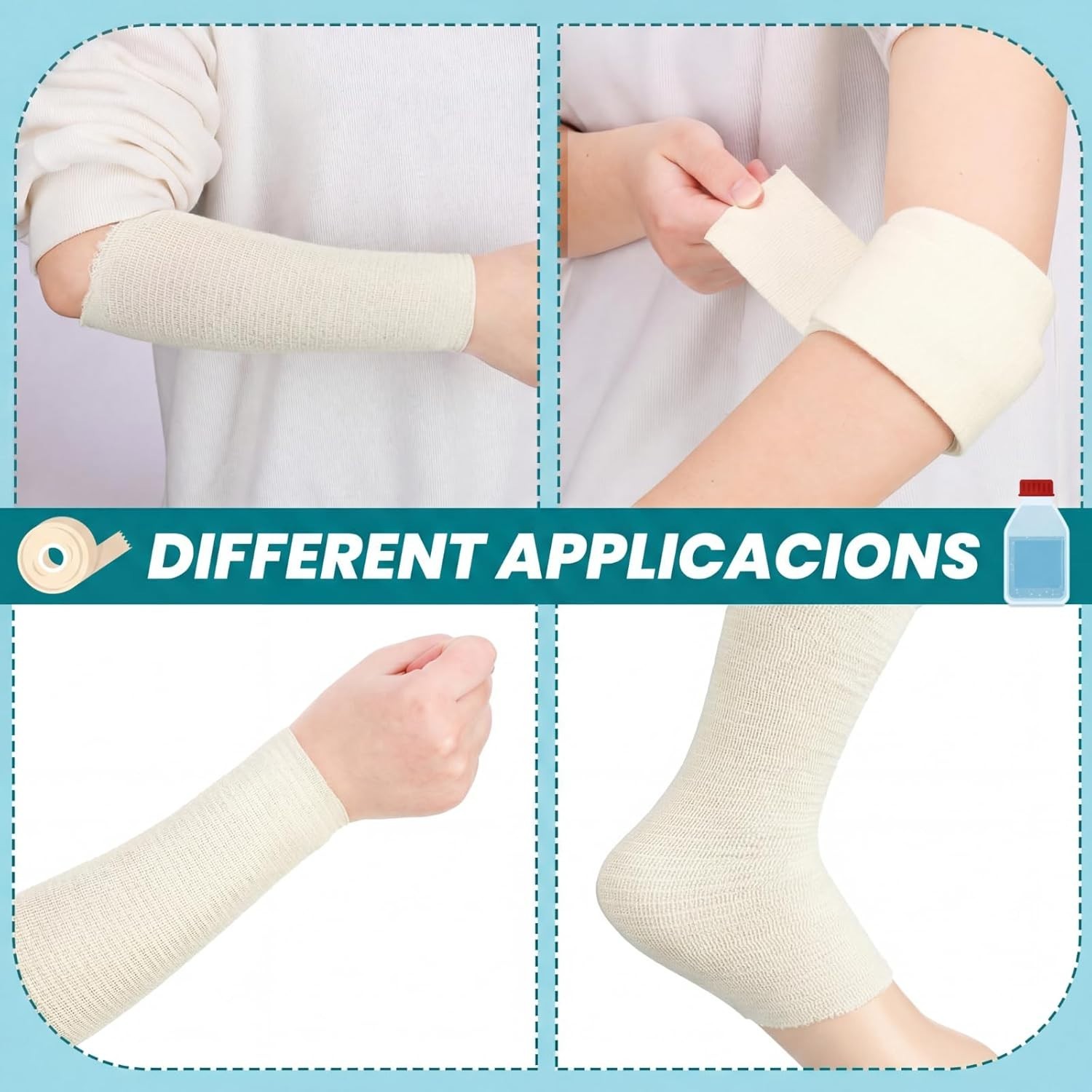 Cotton Tubular Stockinette Gauze Roll Tubular Arm Stocking Elastic Leg Stocki…