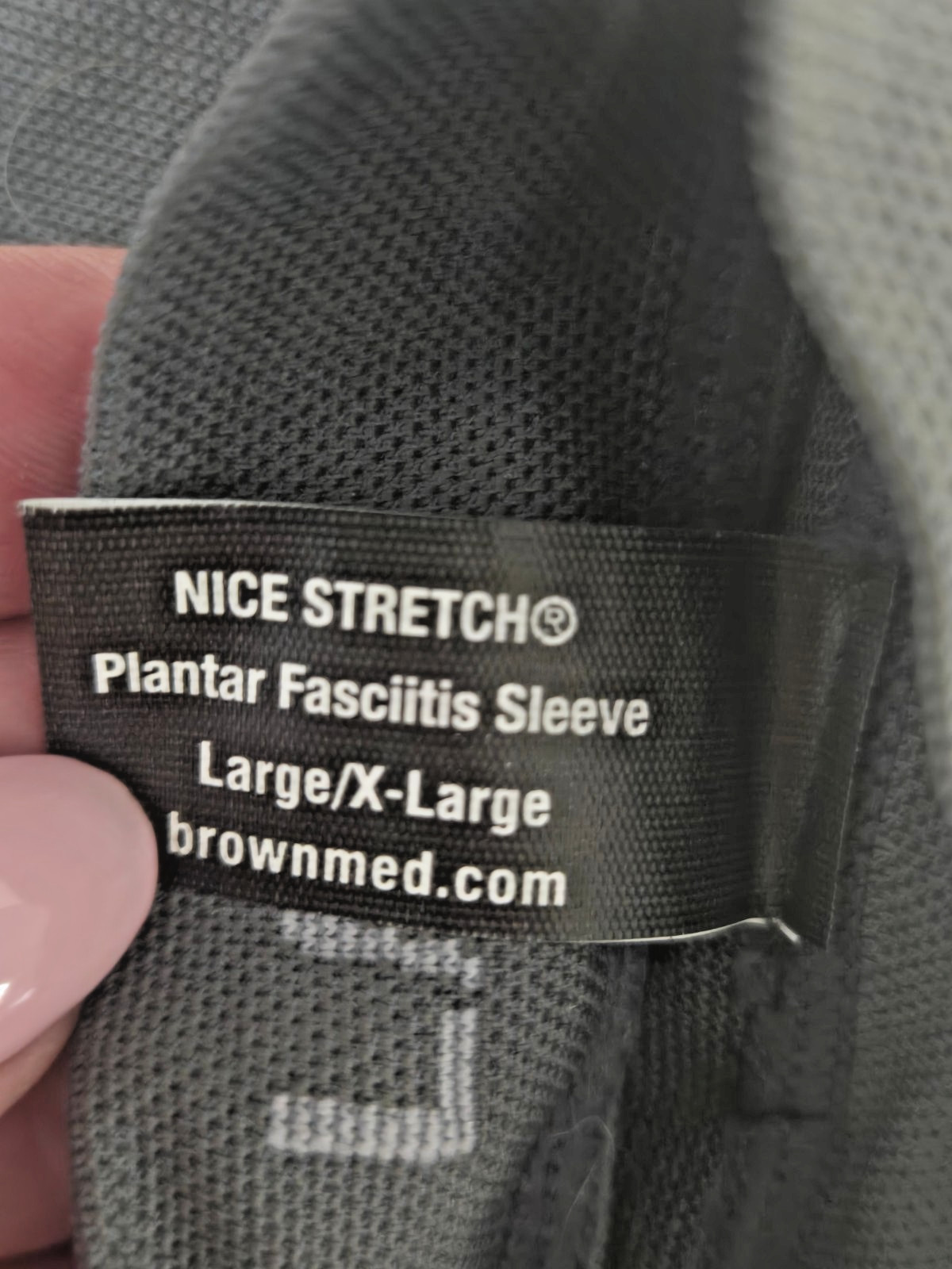 Large-XL brownmed Nicestretch compression foot sleeve, gently used
