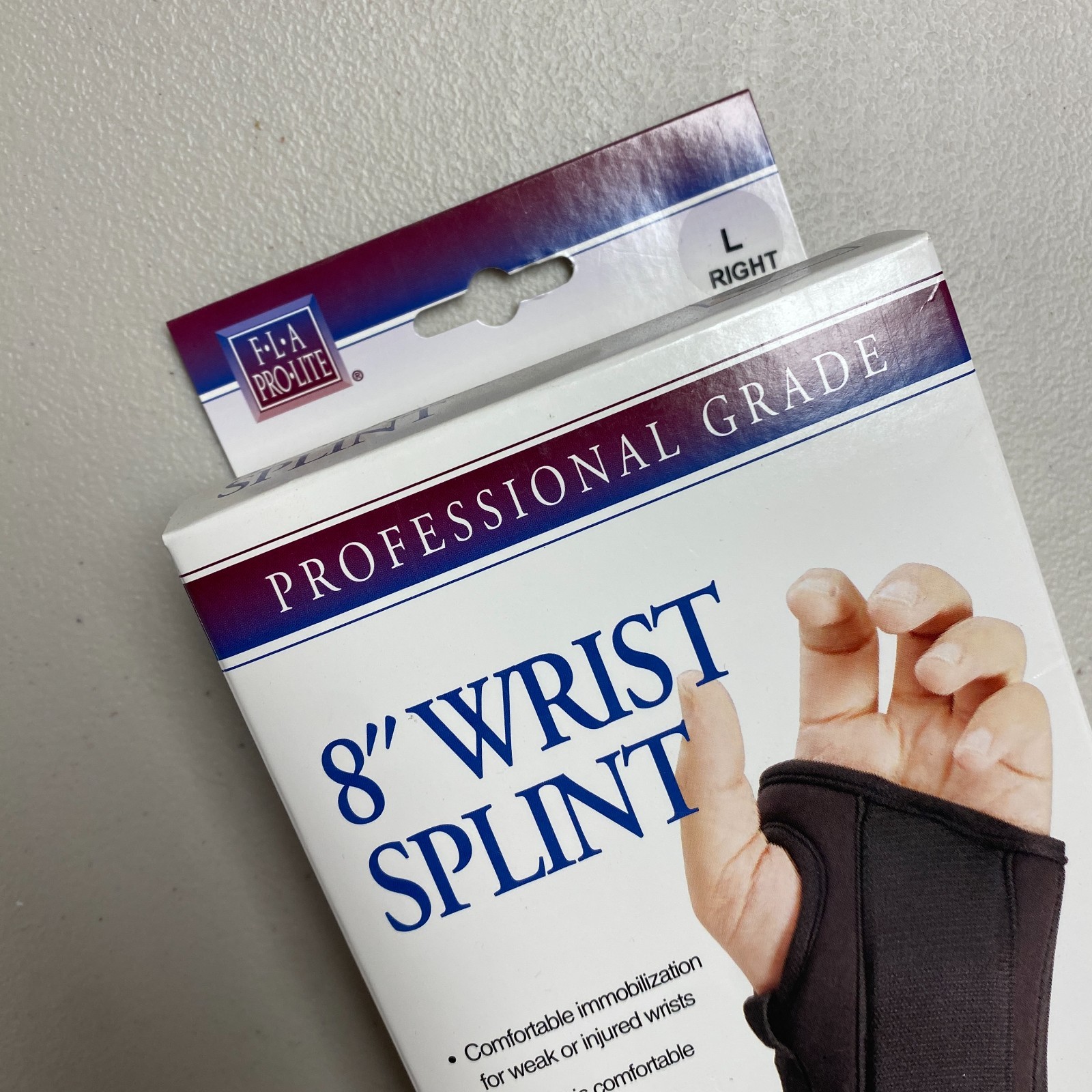 New Fla Pro Lite 8″ Wrist Splint Professional Grade Compression Large Right