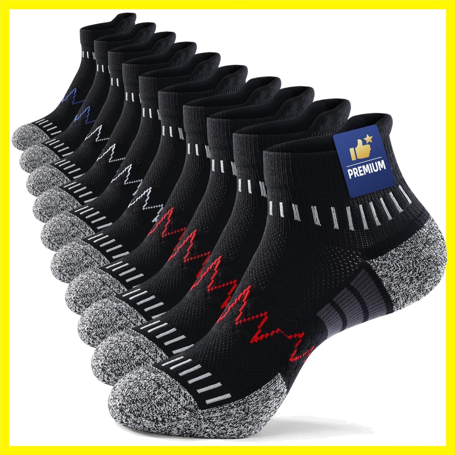 Ankle Compression Socks for Men Women-Cushioned Arch Support,Anti Blister,Pla…
