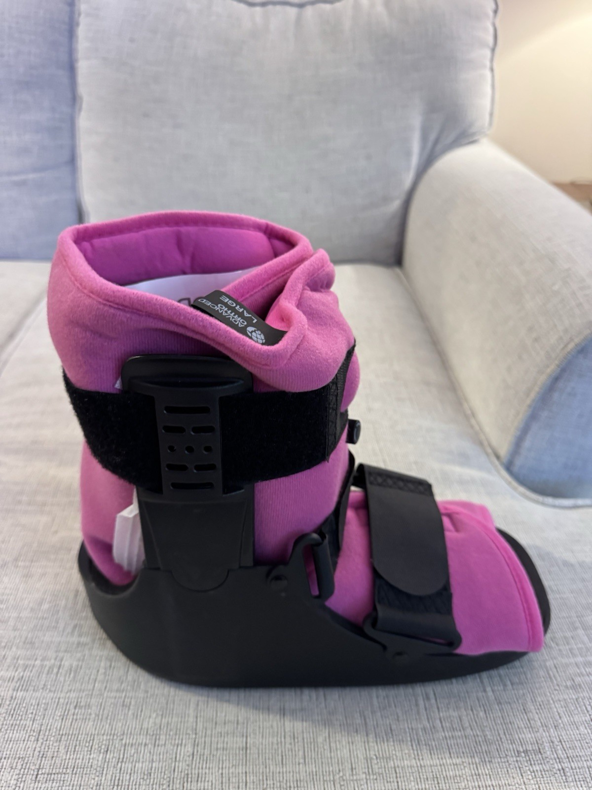 Superior Braces Low Top Air Fracture Boot Pink Liner Large Advanced Ortho