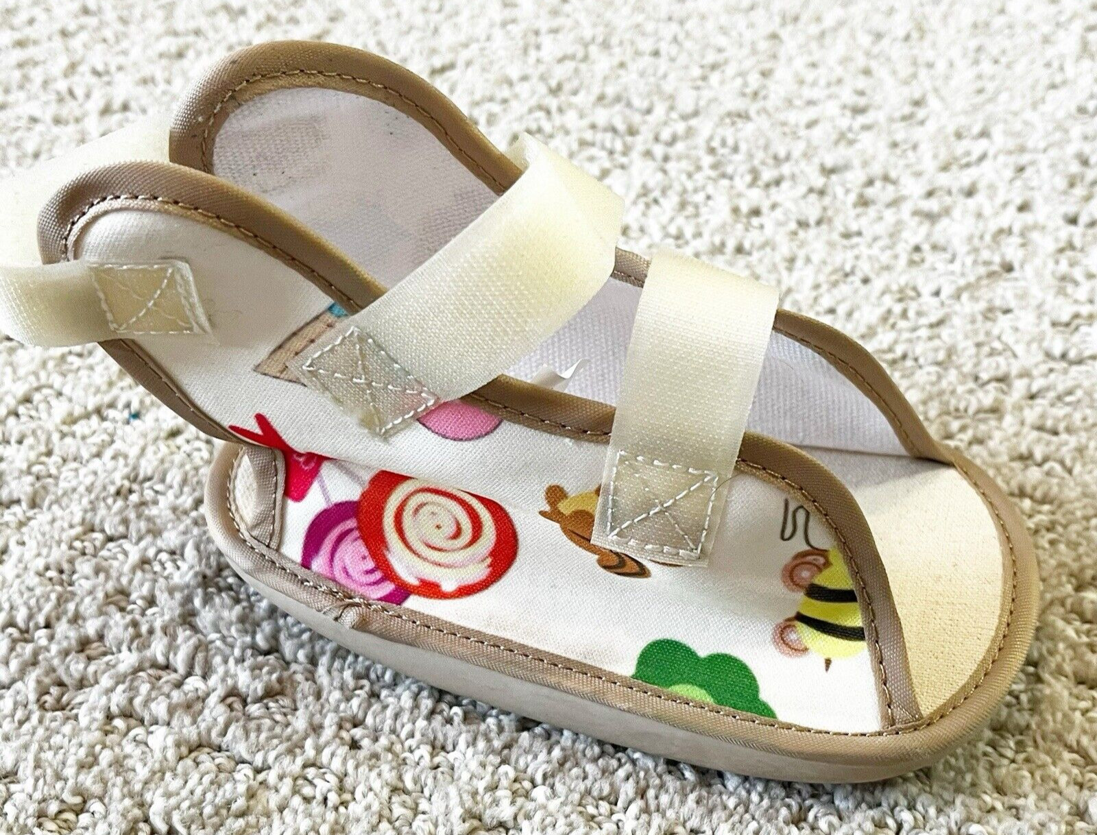 Pediatric Cast Shoe Rocker Bottom Orthopedic Recovery Footwear 6.25″ Kids Child