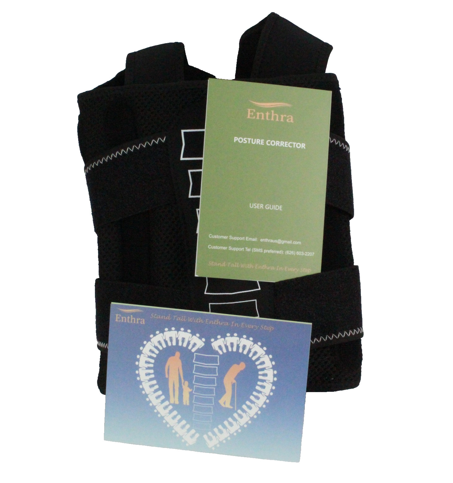 Enthra Back Brace Posture Corrector for Women/Men Size L
