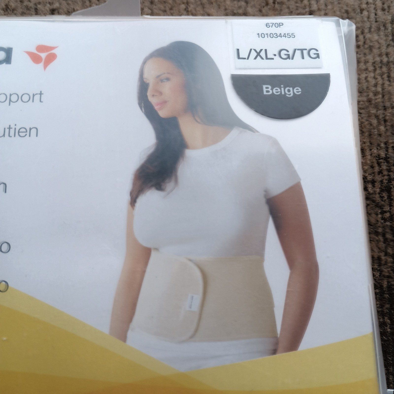Madela Matrenity Postpartum Support Comfort Belt Beige L/XL 670P
