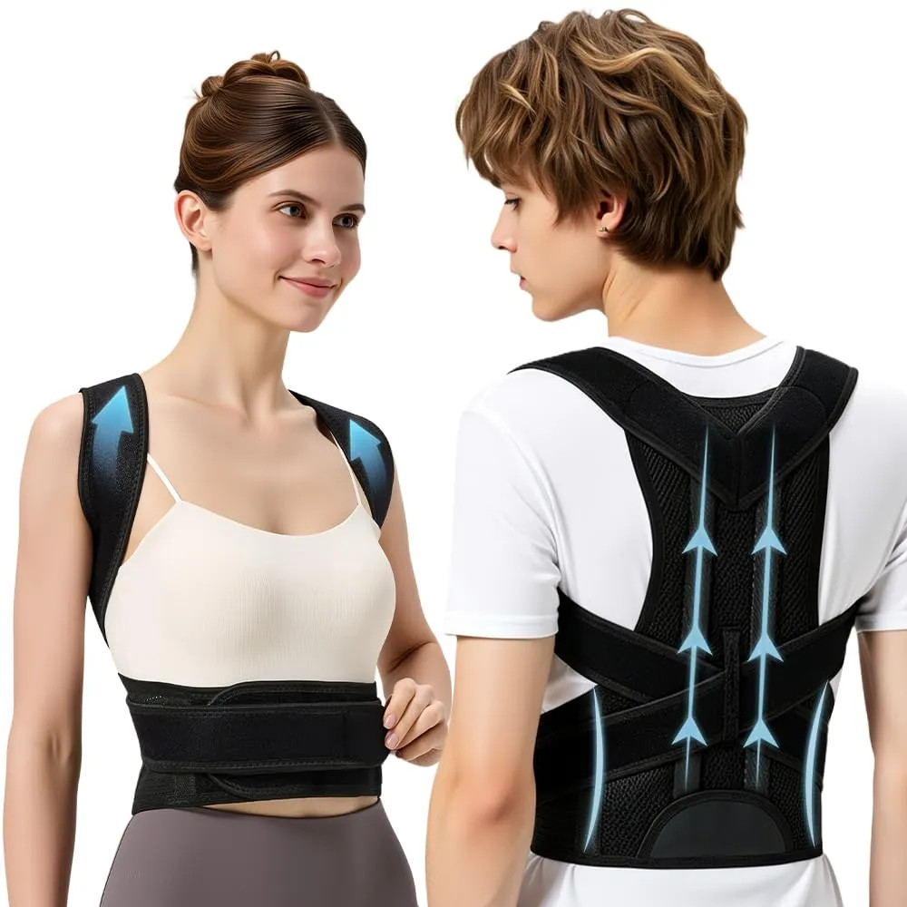 Adjustable Posture Corrector Small Back Brace For Neck Shoulder Pain Relief S…