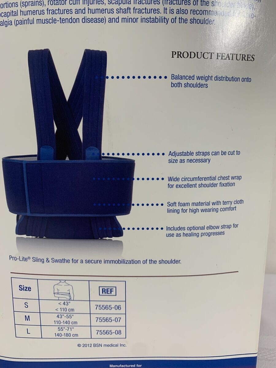 Medium FLA Orthopedics Pro-Lite Deluxe Sling & Swathe