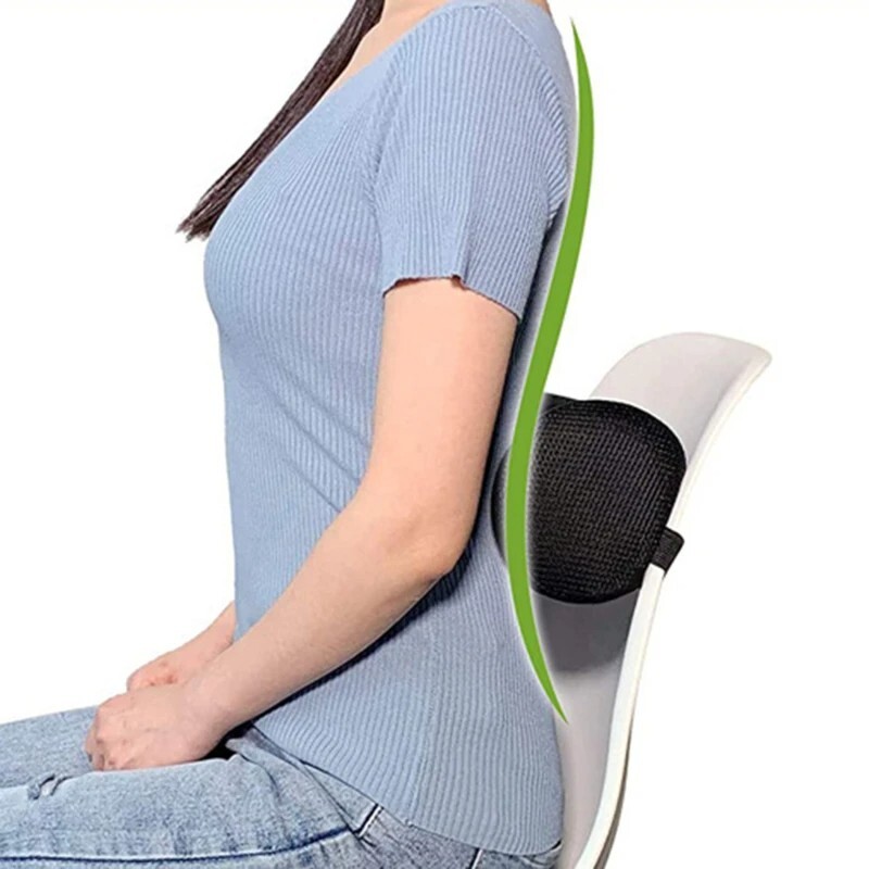 Car Lumbar Back Support Pillow Lower Office Chair Seat Cushion Foam Pain Relief