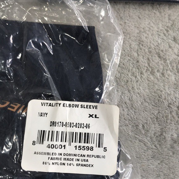 Tommie Copper Set of 3 Performance Elbow Sleeves Navy Blue Unisex Size XL