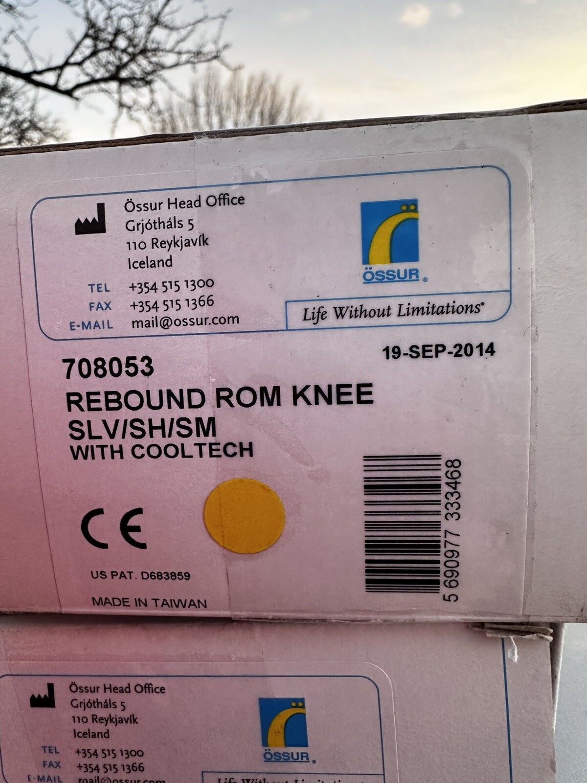 NEW Knee Brace – Ossur Rebound ROM 707053 Knee Brace Wraparound Size Small