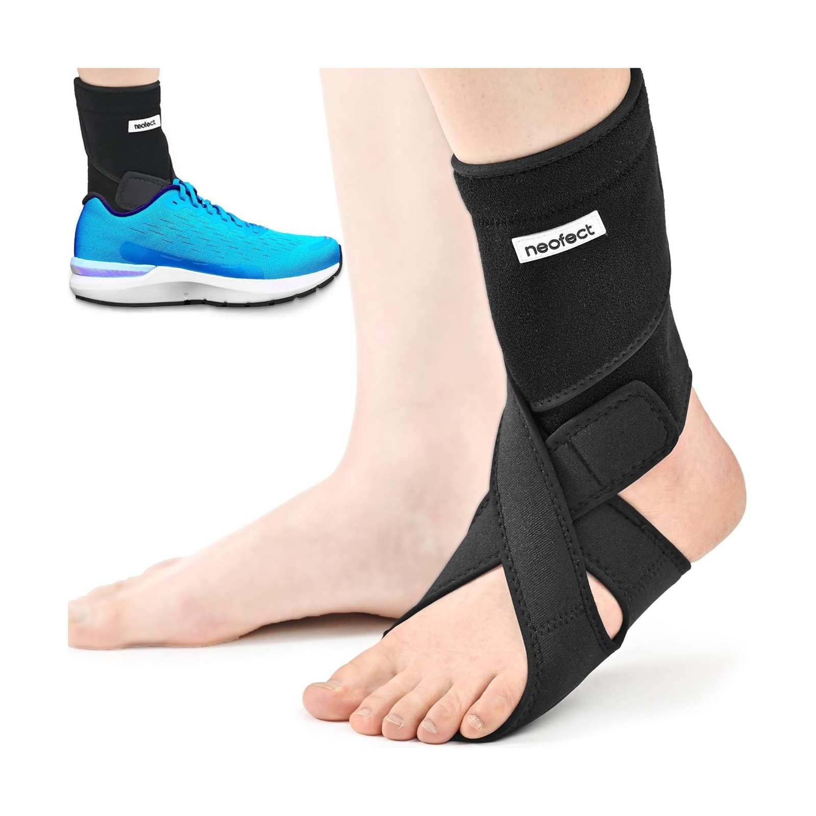 Drop Foot Brace – Adjustable AFO Ankle Brace for Walking & Stroke Recovery, B…