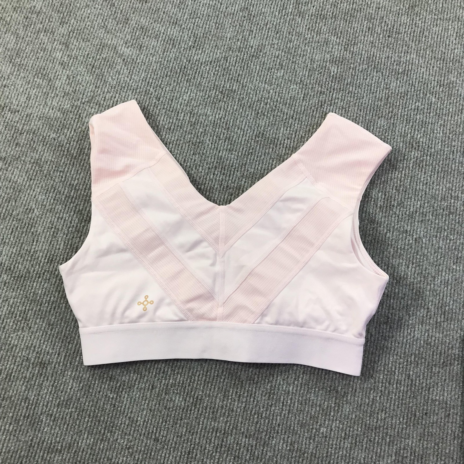 Tommie Copper Shoulder Support Bra Medium Pink Zip Front Copper Znergy Women M
