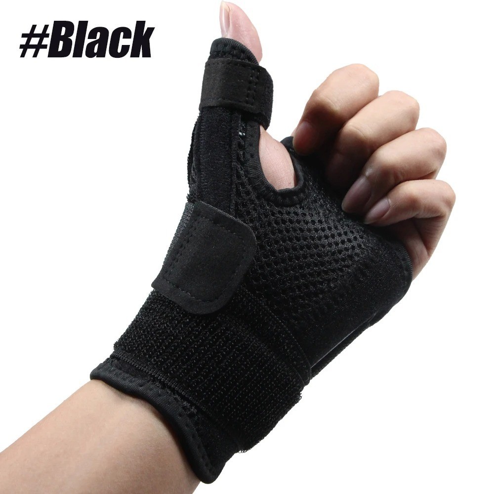 Thumb Wrist Support Brace Carpal Tunnel Sprain Splint Arthritis Left Right Black
