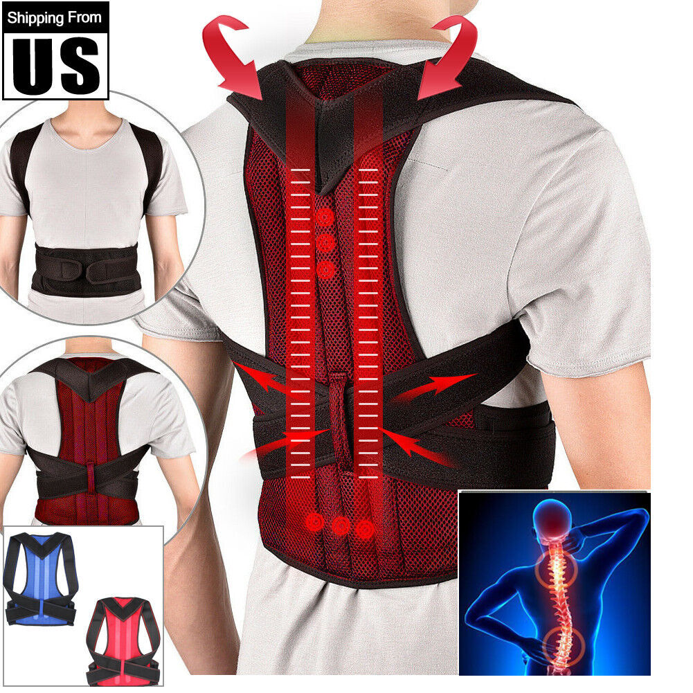 Hernia Back Support Brace Spine Therapy Vest Pro Posture Corrector Waist Brace