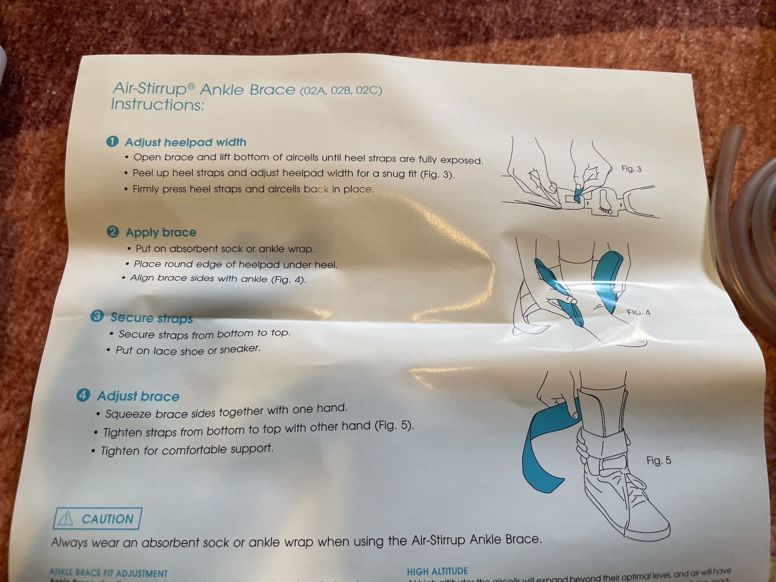 Aircast Air-Stirrup Ankle Training Brace – Right Medium – New