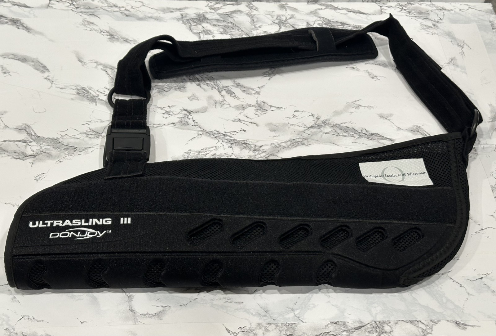 Don Joy Ultrasling III Size L Black Adjustable Arm Sling – No Pillow Reversible
