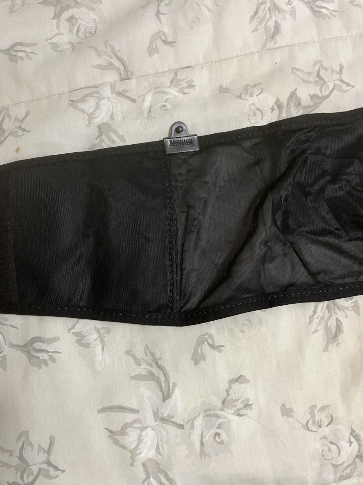 Black Back Brace XXLarge Adjustable With X 4 Ribs For Support
