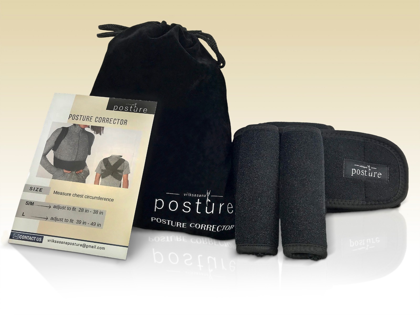 Comfortable Upper Back Brace / Posture Corrector that Prevents Slouching