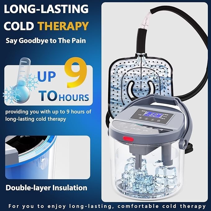 Cold Therapy Machine, Ice-Machine-For-Knee-After-Surgery, Knee Replacement Recov