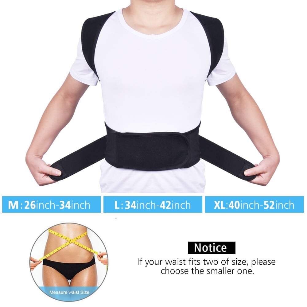 Posture correction (S,L &XL) sizes (Message for size)