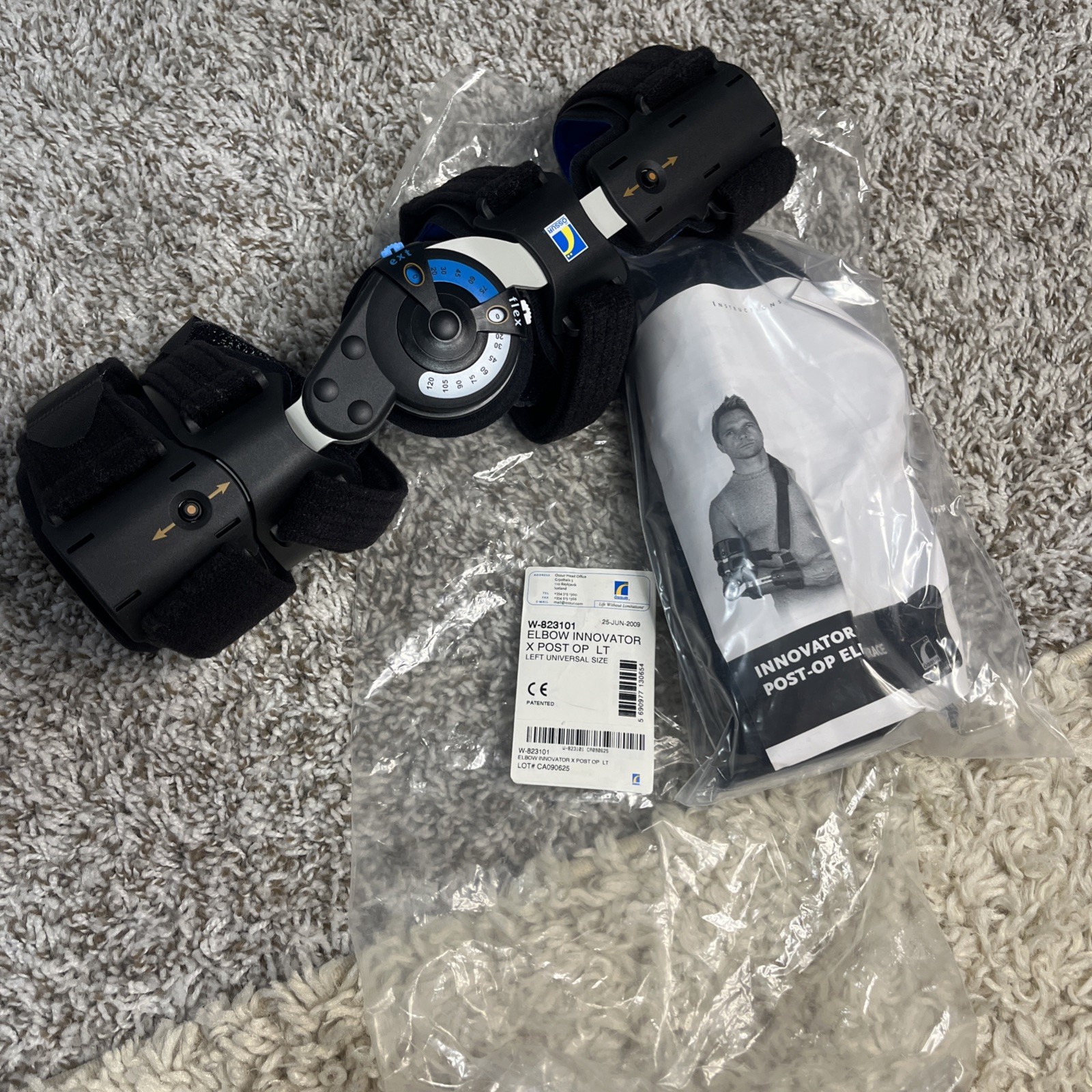 Ossur Innovator X Post-Op Elbow Brace Left Universal Size NIB W-823101