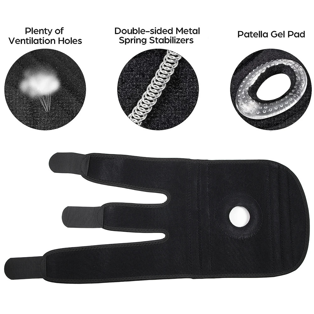 Knee Brace Side Stabilizers Patella Gel Pads Maximum Durable