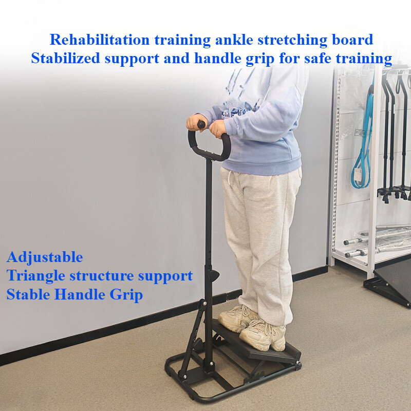 Rehabilitation Training Ankle Stretching Board Handle Grip Adjustable Stabilized