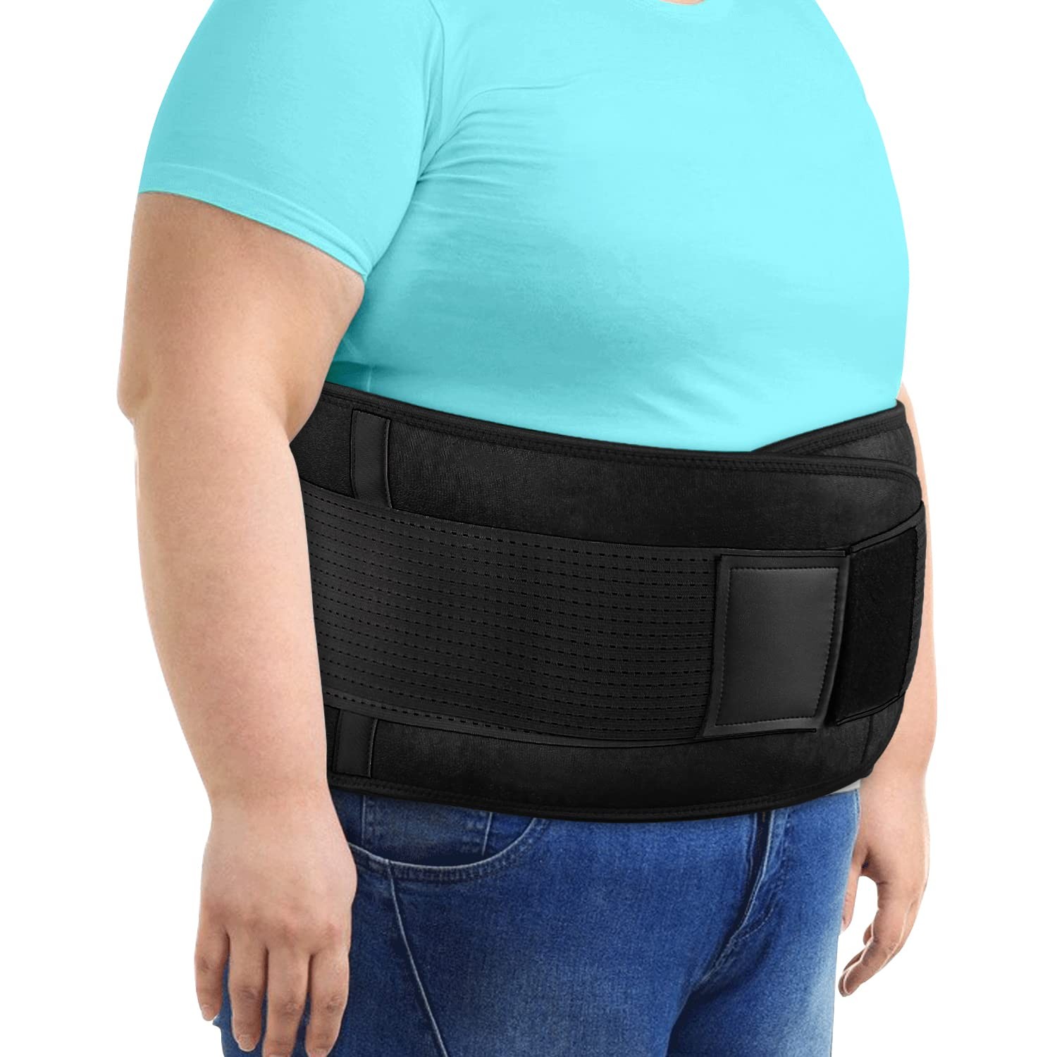 Lumbar Support Belt Back Brace For Lower Pain 6XL Fits 65 To 76 Inch Waist