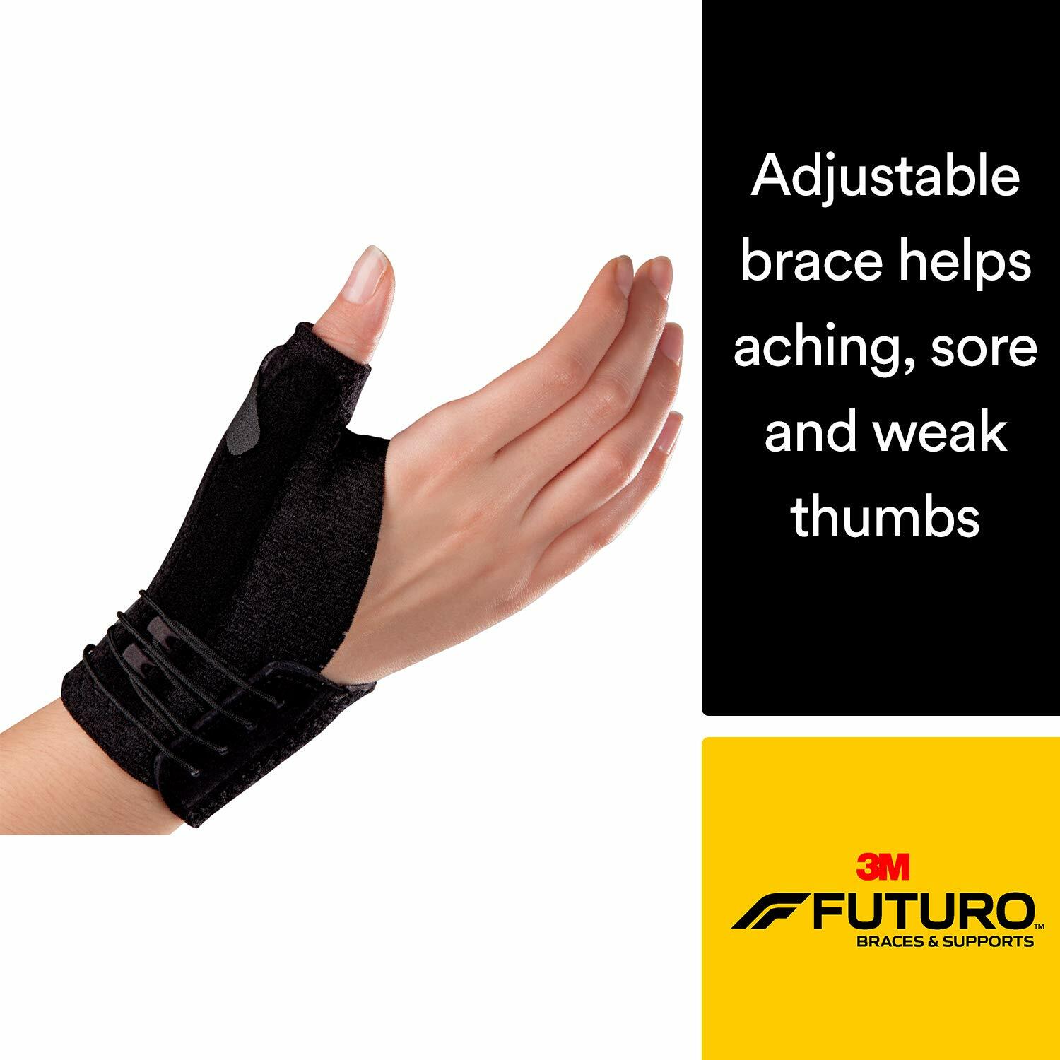 Genuine 3M Futuro Thumb Deluxe Stabiliser Black Relieve Joint Pain Small Medium