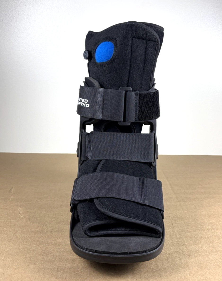 United Ortho Short Air Cam Walker Fracture Boot Size Large Black