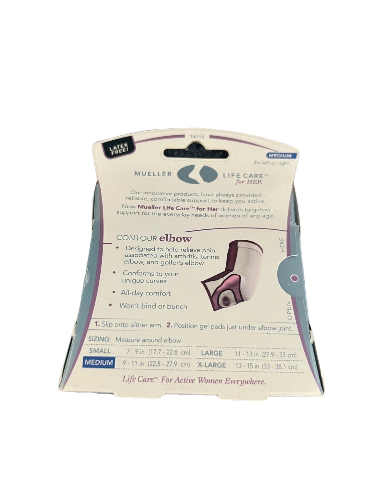 Mueller Life Care For Her Contour Wrist Moderate Support Large New In Box – DS