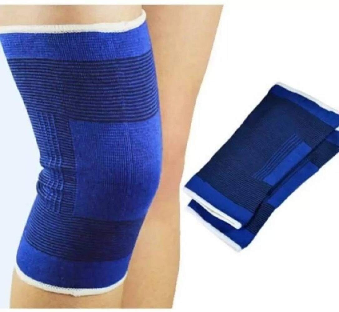 Blue Knee Support Protector for Men and Women Multi Use Sports Cricket, Badminto