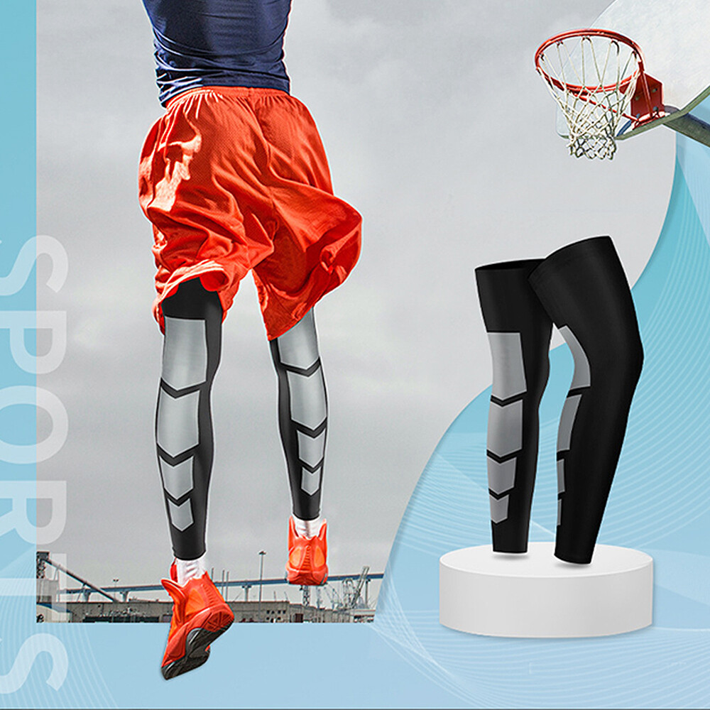Full Leg Knee Support Compression Sleeve Brace Running Pain Relief Men Women US