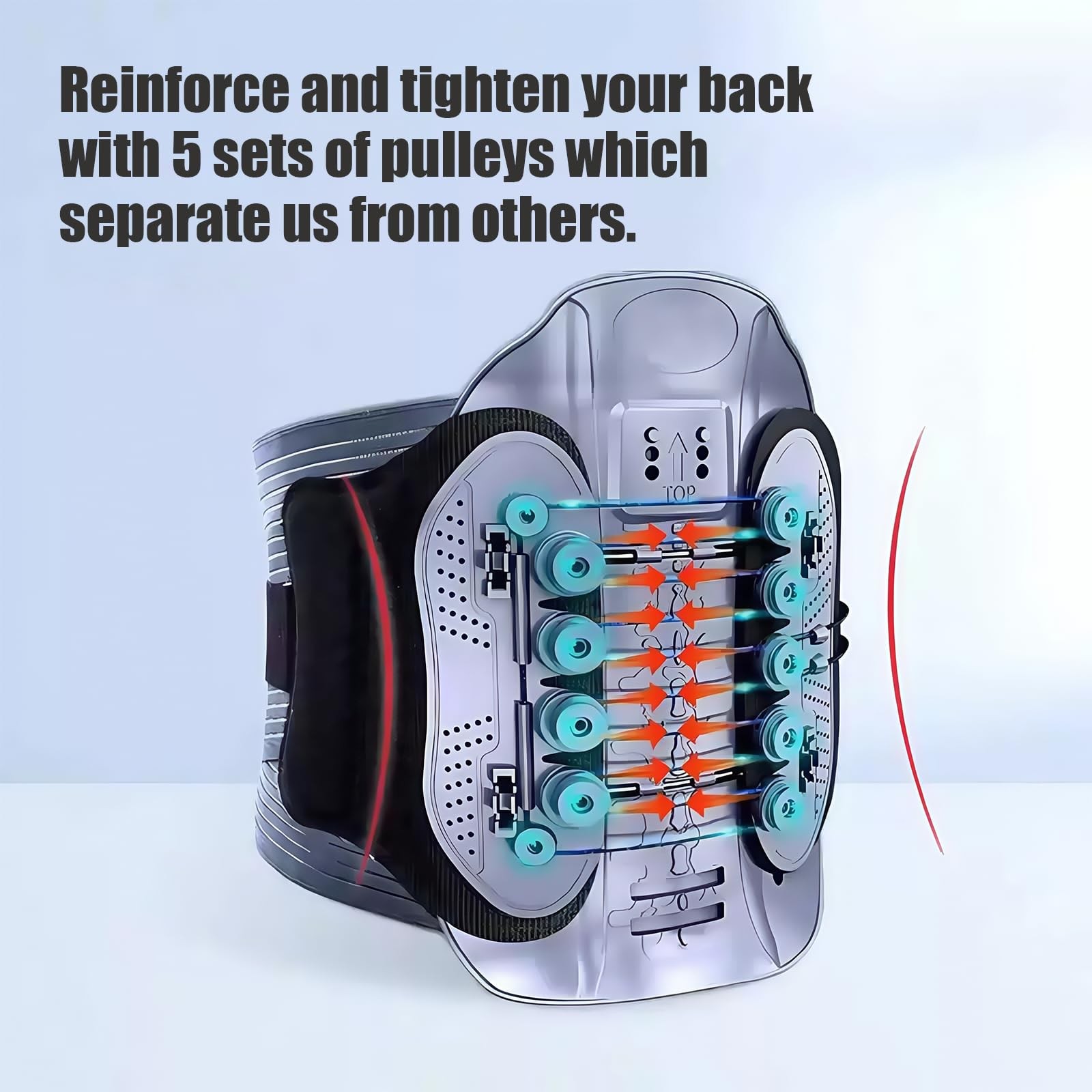 Back Brace Support Belt-Lumbar Support for Back Discomfort, Sciatica, Scolios…