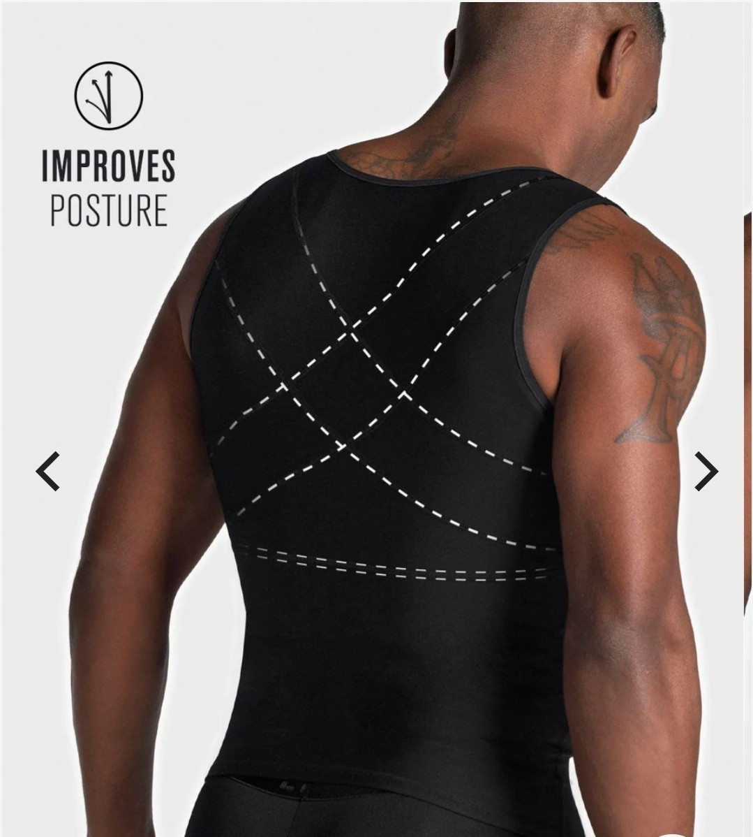Max/Force Firm Compression Vest with Back Support 3XL