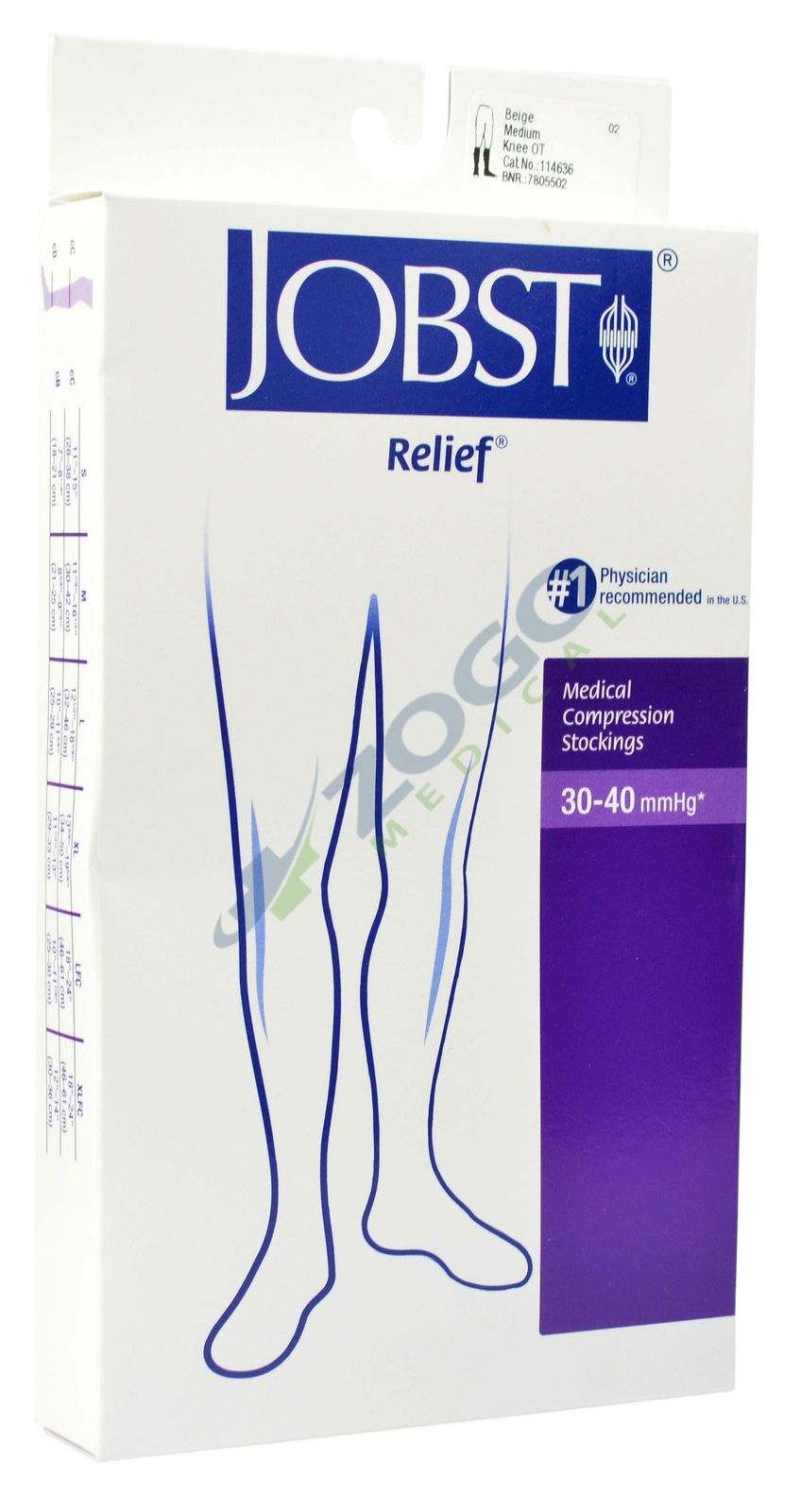 Jobst Relief 30-40 Knee High Open Toe Compression Stockings