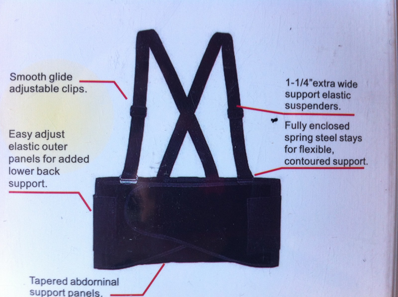 NEW XX-Large Lift Lumbar Lower Back Waist Support Belt Brace Suspenders for Work